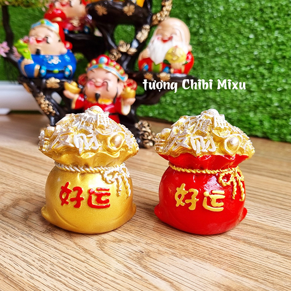 (Chọn màu) Chậu vàng May Mắn đa phúc 7cm